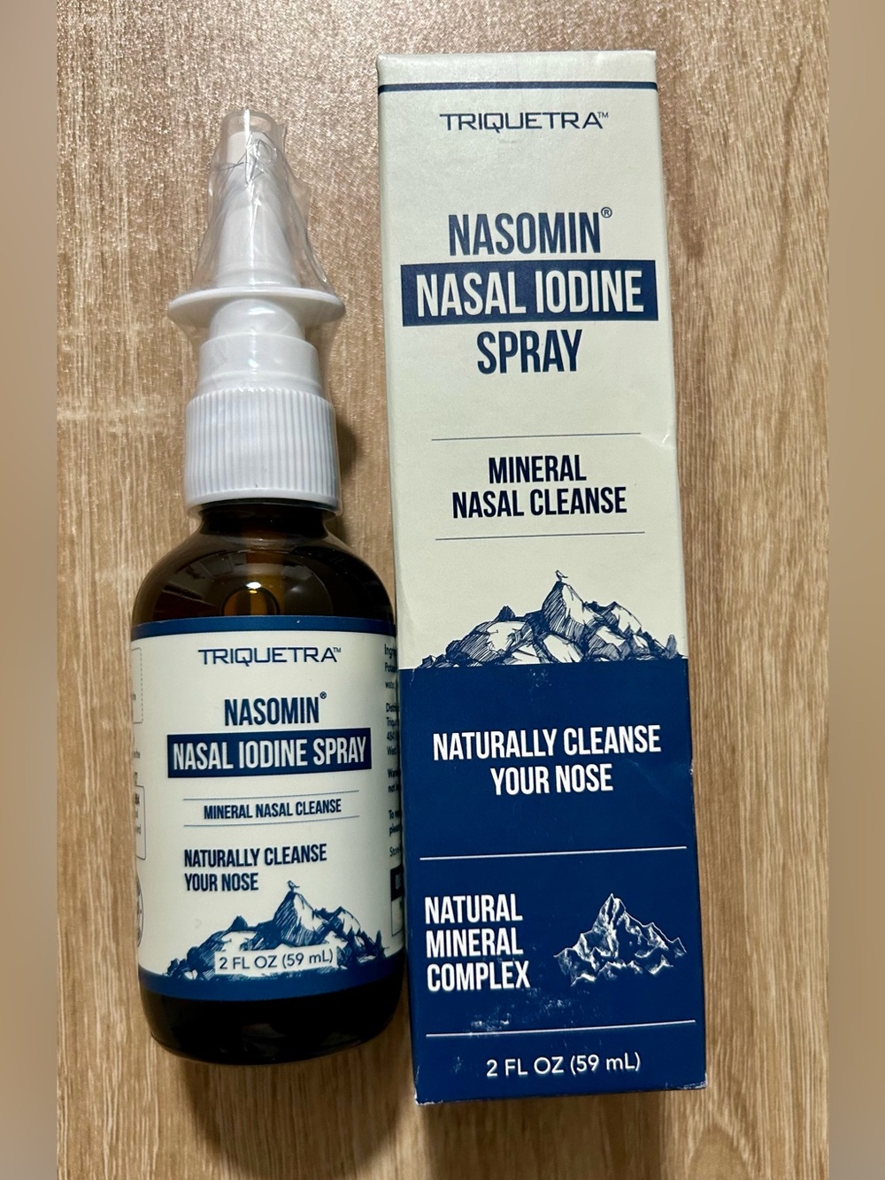 TRIQUETRA Nasomin Iodine Natural Nasal Spray Mineral Nasal Cleanser
